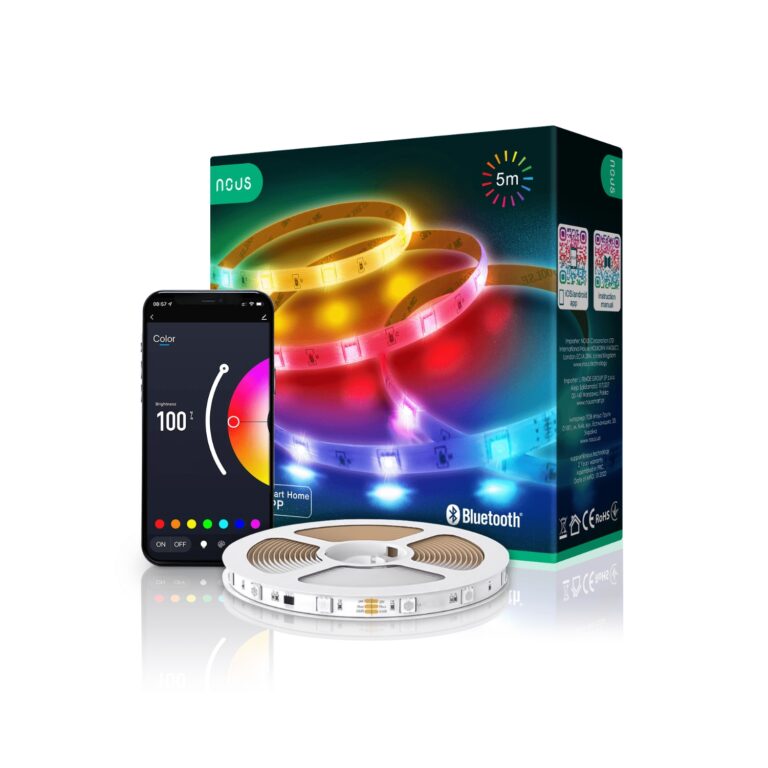 Banda LED Smart Bluetooth, RGB, Nous, F6, 5m